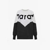 24ss New Designer sweatshirt hoodie isabels marant classic Cotton Round Neck Women Hot Letter Flocking Print Casual Versatile Pullover Hoodies Sweater Tide Tops