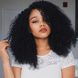 200% Density 13x4 HD Transparent Lace Front Wigs - Unisex Afro Kinky Curly Brazilian Hair Wig for All - High-Quality, Natural-Looking, Soft, and Breathable