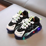 Light-Up Breathable Boys’ Sneakers - Anti-Slip, Lightweight & Stylish for All-Season Outdoor Fun