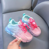 Adorable LED Light-Up Sneakers for Youngsters - Breathable Mesh, Lightweight & Comfy Running Shoes with Flashing Lights, Perfect for Boys & Girls