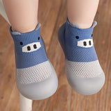 Newborn Infant Baby Toddler Boys Girls Cartoon Breathable Lightweight Sock Shoes For Spring And Summer