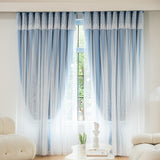 1pc Double-Layer Thermal Insulated Blackout Curtains for Bedroom, Living Room, and Nursery - Modern Grommet Drapes for Effortless Privacy and Energy Efficiency