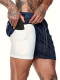 Men's Quick-Dry Athletic Shorts - Breathable, Moisture-Wicking Polyester for Running, Training & Outdoor Activities - Summer Casual Wear