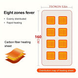 Electric Heating Blanket (59.06x31.5x0.59inch) USB Charging And Heating Blanket, Flannel Single Person Warm Shawl, Three Speed Temperature Control Adjustment, Suitable For Office Lunch Break, Outdoor Travel, Car Travel, And Warmth Preservation