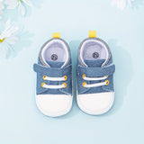 Willsy Soft Sole Canvas Baby Shoes - Casual & Comfy First Walker Sneakers for Boys & Girls, Striped/Solid Colors, All-Season