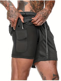 Men's Quick-Dry Athletic Shorts - Breathable, Moisture-Wicking Polyester for Running, Training & Outdoor Activities - Summer Casual Wear