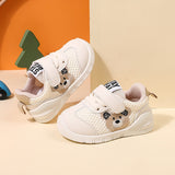 Cute Embroidered Low Top Baby Boy Shoes - Breathable, Lightweight, Hook and Loop Fastener, Cartoon Patterned - Perfect for Casual Daily Wear in All Seasons