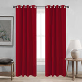 1 Panel Solid Color Grommet Top Curtain - Panels for Bedroom Office Kitchen Living Room Study Home Decor - Durable, Easy to Install, and Versatile Indoor/Outdoor Drapes