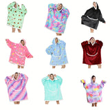 1pc Cozy Wearable Sherpa Blanket Hoodie with Sleeves - Wearable Blankets with Oversized Hood, Fluffy Comfy Flannel, and Snuggle Design - Perfect Gift for Birthdays, Christmas, Valentine's Day, and Other Festivals and Anniversaries