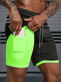 Men's Quick-Dry Athletic Shorts - Breathable, Moisture-Wicking Polyester for Running, Training & Outdoor Activities - Summer Casual Wear
