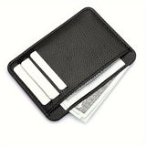 Ultra-Thin Credit Card Holder, Minimalist PU Leather Coin Purse, Women's Multi Card Slots Wallet Unisex Bag For Daily Use