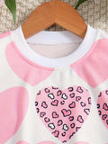 Adorable Hearts Embellished Girls Sweatshirt - Soft & Cozy Casual Pullover with Round Neck - Perfect Comfort Fit for Little Fashionistas Valentines Day Celebrations