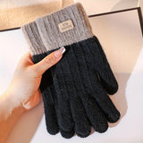 1 Pair of Cozy Winter Touch Screen Gloves - Warm, Knitted, One Size Fits All, Unisex Design for Women and Men, Perfect for Cold Weather