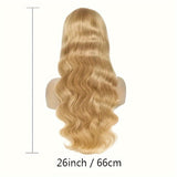 Honey Blonde Lace Front Wig Human Hair 27# Colored Human Hair Lace Front Wigs 13x6 Body Wave Glueless Lace Front Wigs Human Hair 180% Density 22 26 28 30 32Inch