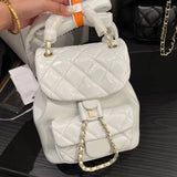 Designer Backpack C Bag Designer Bag Backpack Luxury Bag Women Bag Back Bag Classic Diamond Stripe Bag Hobo Bag Chain Fashion Shopping Wallet Real Leather