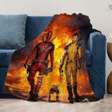 Deadpool & Wolverine Marvel Movie-Inspired Flannel Throw Blanket - Soft, Cozy, And Versatile For Couch, Bed, Office, Or Travel