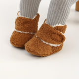 CozySoft Newborn Shoes - Velvet Lined, Soft Bottom, Warm, and Breathable First Walkers for Autumn and Winter - Perfect for Baby Girls and Boys