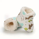 Cartoon Character Boots - Ultra-Soft Fleece Lining for Ultimate Comfort, Warm and Snug Design, Perfect for Indoor Walking and Playtime - Specially Designed for Baby Boys, Ideal for Autumn and Winter Seasons