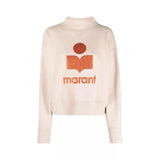 24ss New Designer sweatshirt hoodie isabels marant classic Cotton Round Neck Women Hot Letter Flocking Print Casual Versatile Pullover Hoodies Sweater Tide Tops