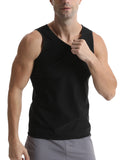 Men's Sports Weight Loss Body Shaping Tanktop, Men's Skinny Fit Sauna Sleeveless Vest For Fitness Training