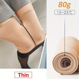 Cozy Fleece-Lined High Waist Tights for Women - Warm, Stretchy Pantyhose Leggings, Machine Washable