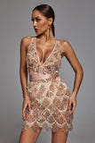 goosudu Louisa Mini Dress - Champagne