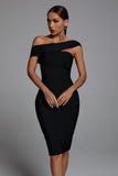 goosudu Afare Off Shoulder Cocktail Dress