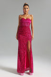 goosudu Alison Strapless Sequins Maxi Dress