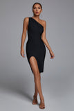 goosudu Barbara One Shoulder Cocktail Dress