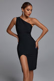 goosudu Barbara One Shoulder Cocktail Dress