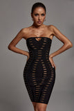 goosudu Bryony Bandage Mini Dress