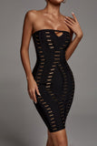 goosudu Bryony Bandage Mini Dress