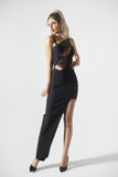 goosudu Gricely Mesh Maxi Bandage Dress