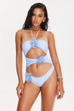 goosudu Delisy Flower Halter Swimsuit