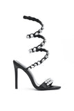 goosudu Eka Diamond Ankle Strap Stiletto Sandals