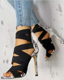 High Heel Sandal for Women Female Shoe Buckle Summer High-heeled Girls Comfort New Fashion Stiletto Strap  Peep Toe Open