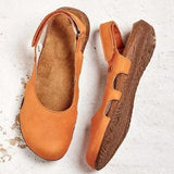 Summer Women Sandals Wedges New Fashion Casual Buckle Hot Gladiator Non-Slip Sandals Retro Flock Party Office Ladies Shoes