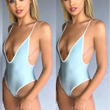 goosudu Newest One Piece Swimsuit Sexy Swimwear Women High Waist Bathing Suit Bodysuit Women Biquini Brazilian Backless Bikini