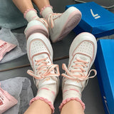 New Women Cute Cartoon Little Bear Strawberry Flat Kawaii Shoes Japanese Female Platform Casual Tennis Vulcanized Sneakers