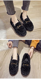 woloong  Autumn and Winter New Outdoor Home Indoor Wool Bag with Cotton Shoes Anti Slip Warm Lady Beans Shoes