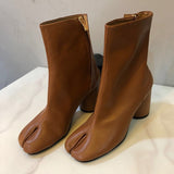 goosudu Luxury Brand Designer Split Toe Ankle Boots New Fashion Chunky Round High Heels Women Boots Winter Tabi Shoes Short Boots