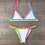 Crochet Swimsuit Bikinis Women's Swimming Suit Sexy Bandage Brazilian Bikini Swimwear Women Bathing Suit Biquini