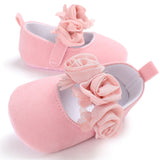 woloong Infant Newborn Soft Sweet Mary Jane Baby Shoes Kids Wedding Party Dress Footwear Children Princess First Walker Baby Girl Shoes