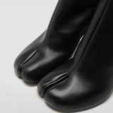 goosudu Luxury Brand Designer Split Toe Ankle Boots New Fashion Chunky Round High Heels Women Boots Winter Tabi Shoes Short Boots