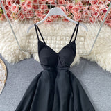 Summer Black/White Irregular Spaghetti Strap Long Dress Women Sexy Strapless High Waist Ruffle Open Back Vestidos New Robe