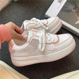 New Women Cute Cartoon Little Bear Strawberry Flat Kawaii Shoes Japanese Female Platform Casual Tennis Vulcanized Sneakers