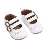 woloong Soft Leather Baby Princess Shoes Newborn Boys Girls Moccasins Shoes Rubber Sole Prewalker Non-slip Hollow Autumn First Walkers