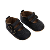 woloong Soft Leather Baby Princess Shoes Newborn Boys Girls Moccasins Shoes Rubber Sole Prewalker Non-slip Hollow Autumn First Walkers