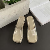 woloong Platform Plus Size Women Shoes New Sexy Transparent High-heeled Female Summer Sandals Colorful Sole Sandalias Mujer