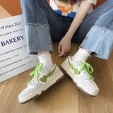 Heart Dunks  New Type Slate Shoes Haze Blue Trend Love Pattern Breathable Student Casual Sneakers Female Men